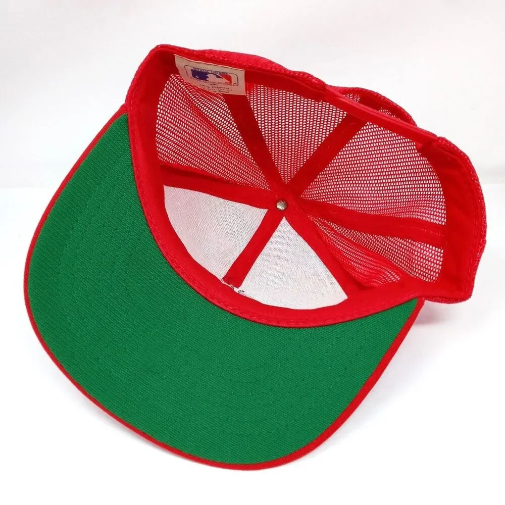 Vintage St. Louis Cardinals MLB Baseball Red Mesh Trucker Rope Hat Cap Snapback